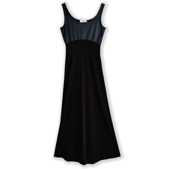 90s Le Château Black Satin Bodice Evening Gown – Small - Picture 1 of 5